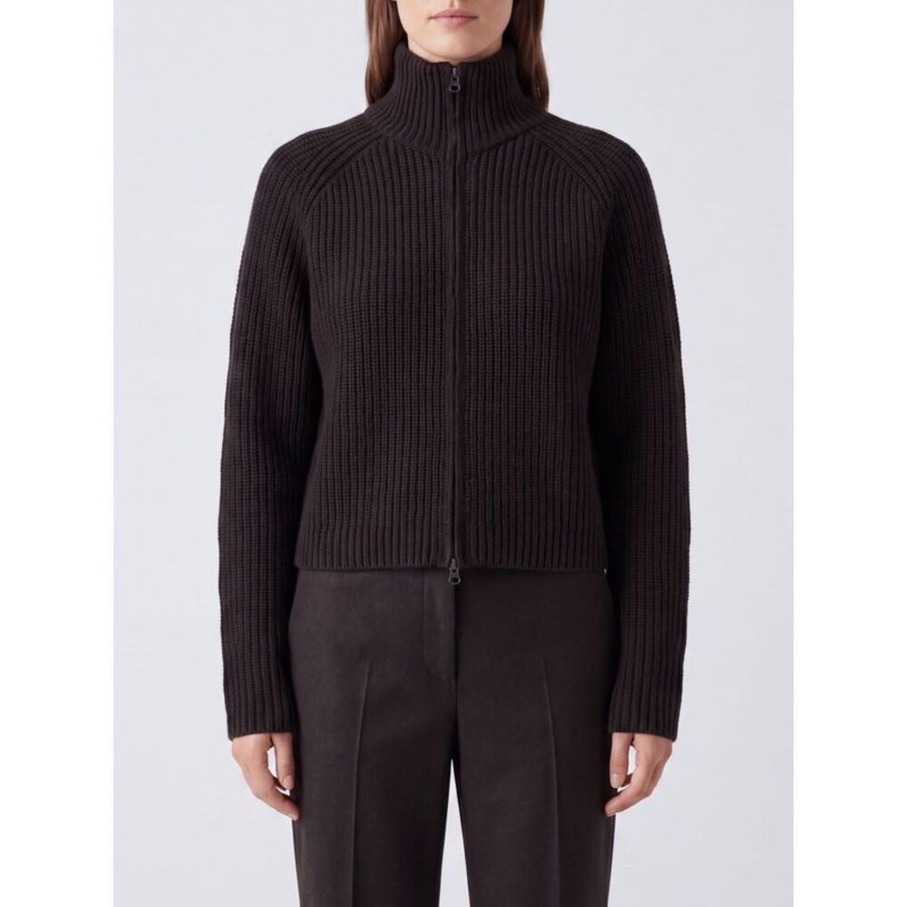 Lisa Yang Women Turtleneck Cardigan Lisa Yang In Pure Cashmere With Zip Closure